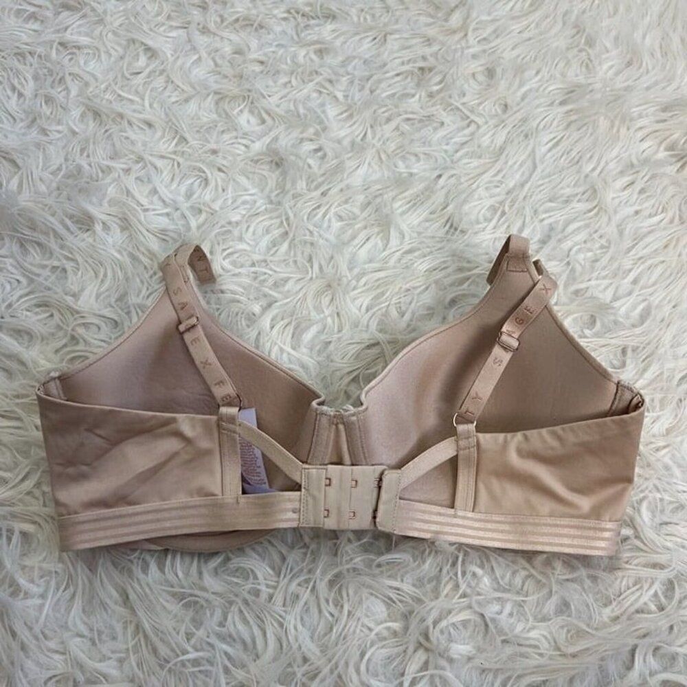 Savage X Fenty Women’s Nude Padded Bra Size 36D Solid Underwire - Picture 2 of 7